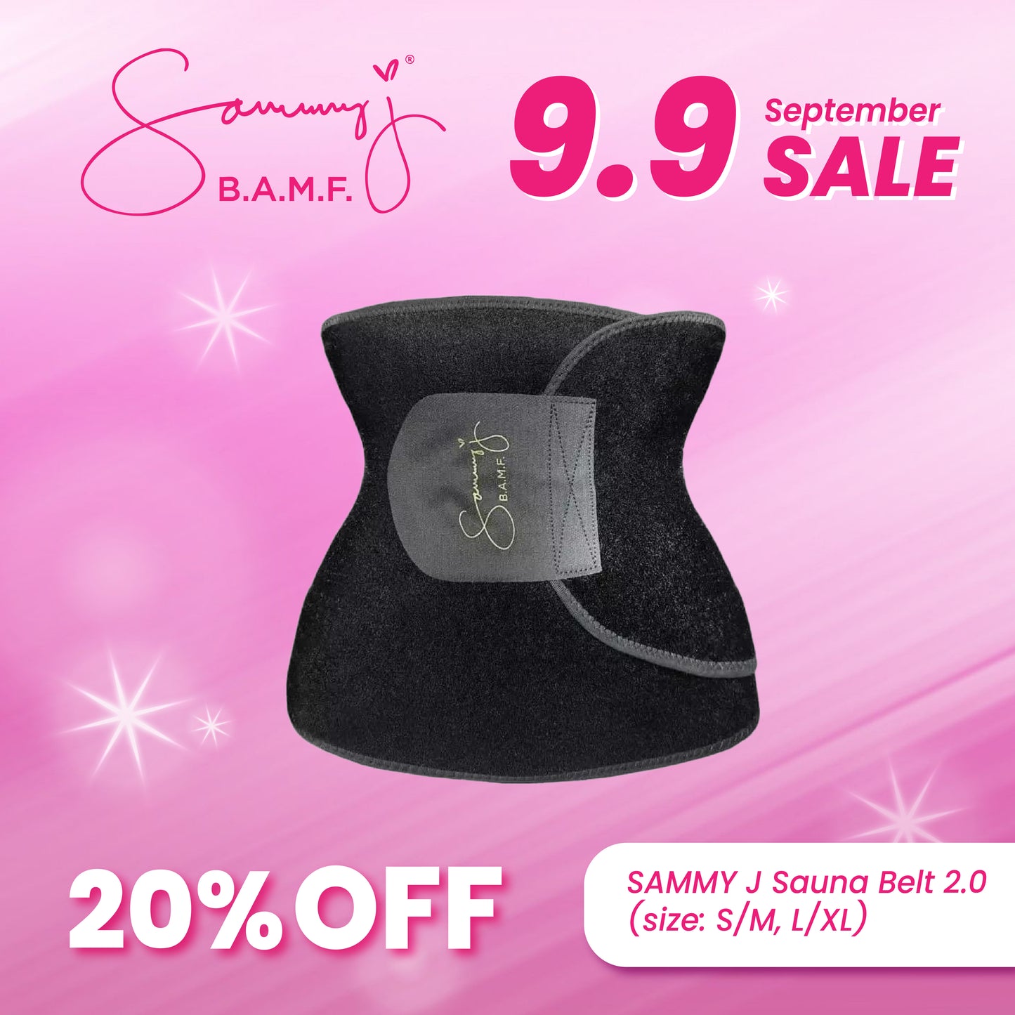 Sammy J Sauna 2.0 (Small/Medium-Large/Extra Large)