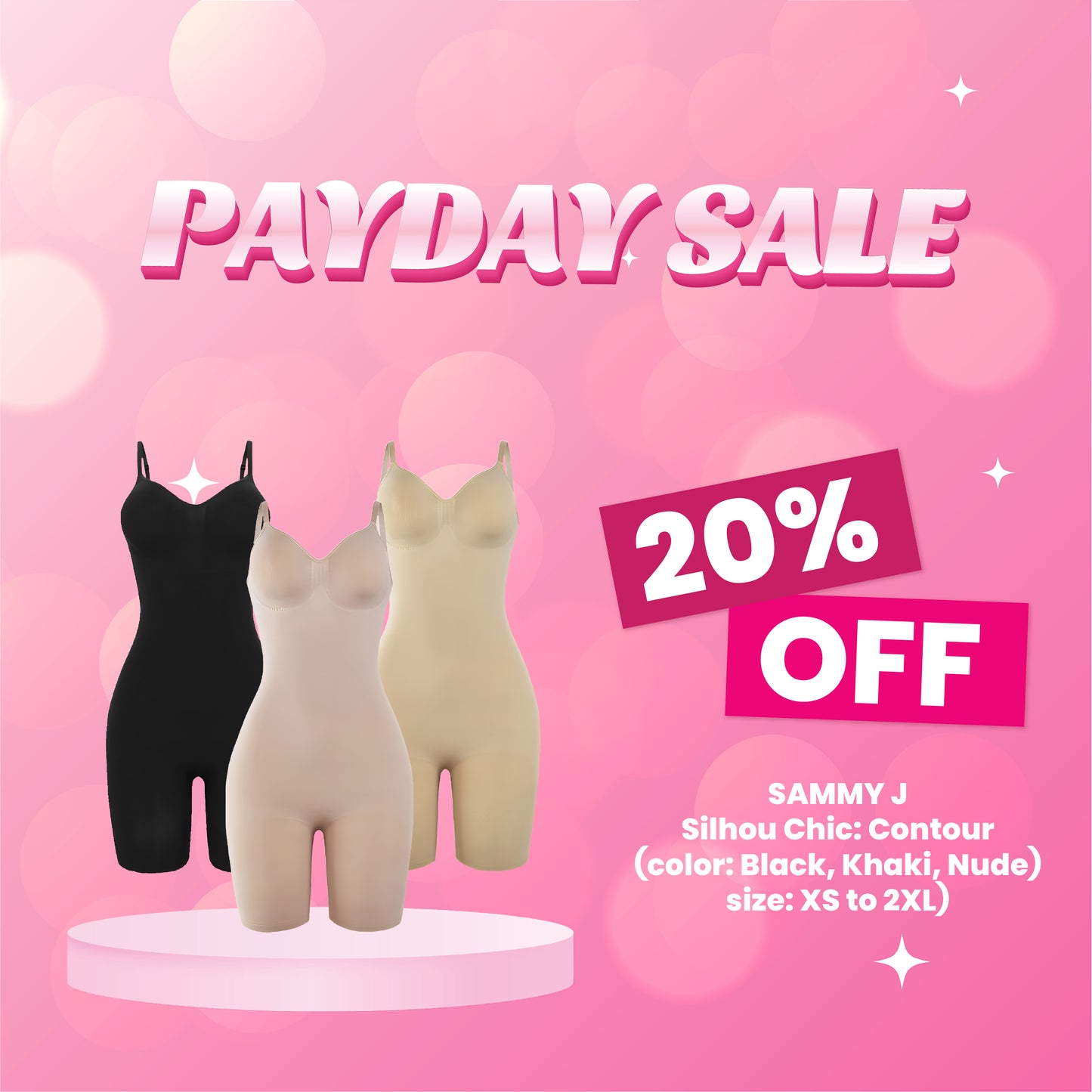 Sammy J Body Suit Contour (Extra Small - 2 Extra Large)