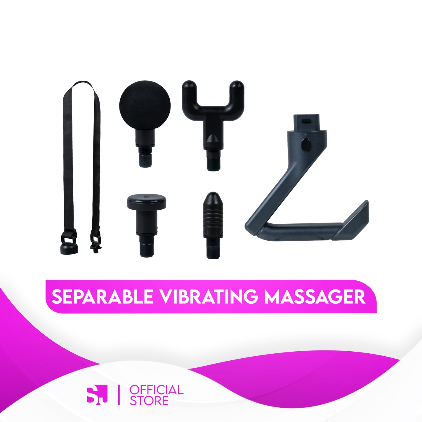 SAMMY J SEPARABLE VIBRATING MASSAGER - 3in1 Multifunction