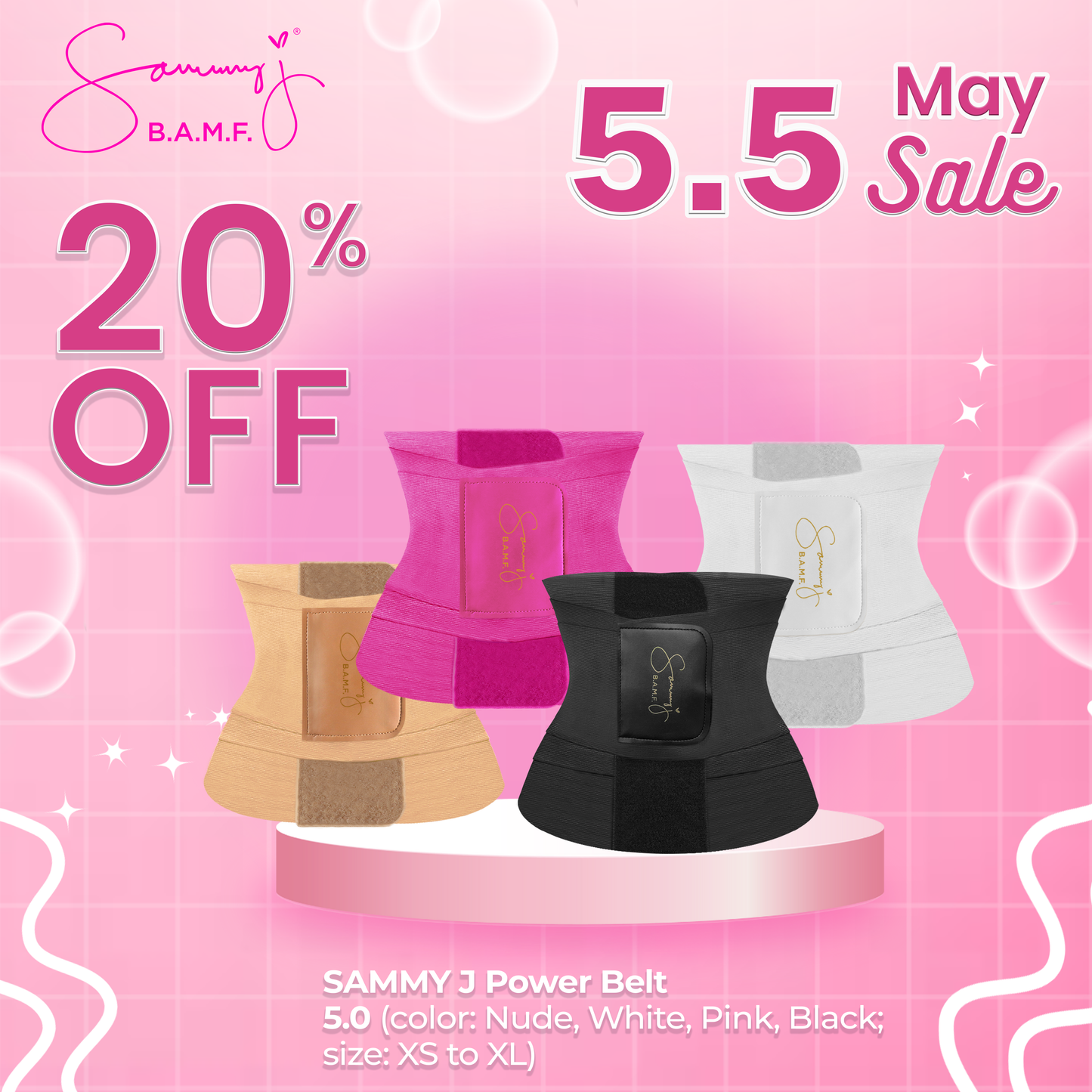 Sammy J Powerbelt 5.0 (Extra Small - Extra Large)