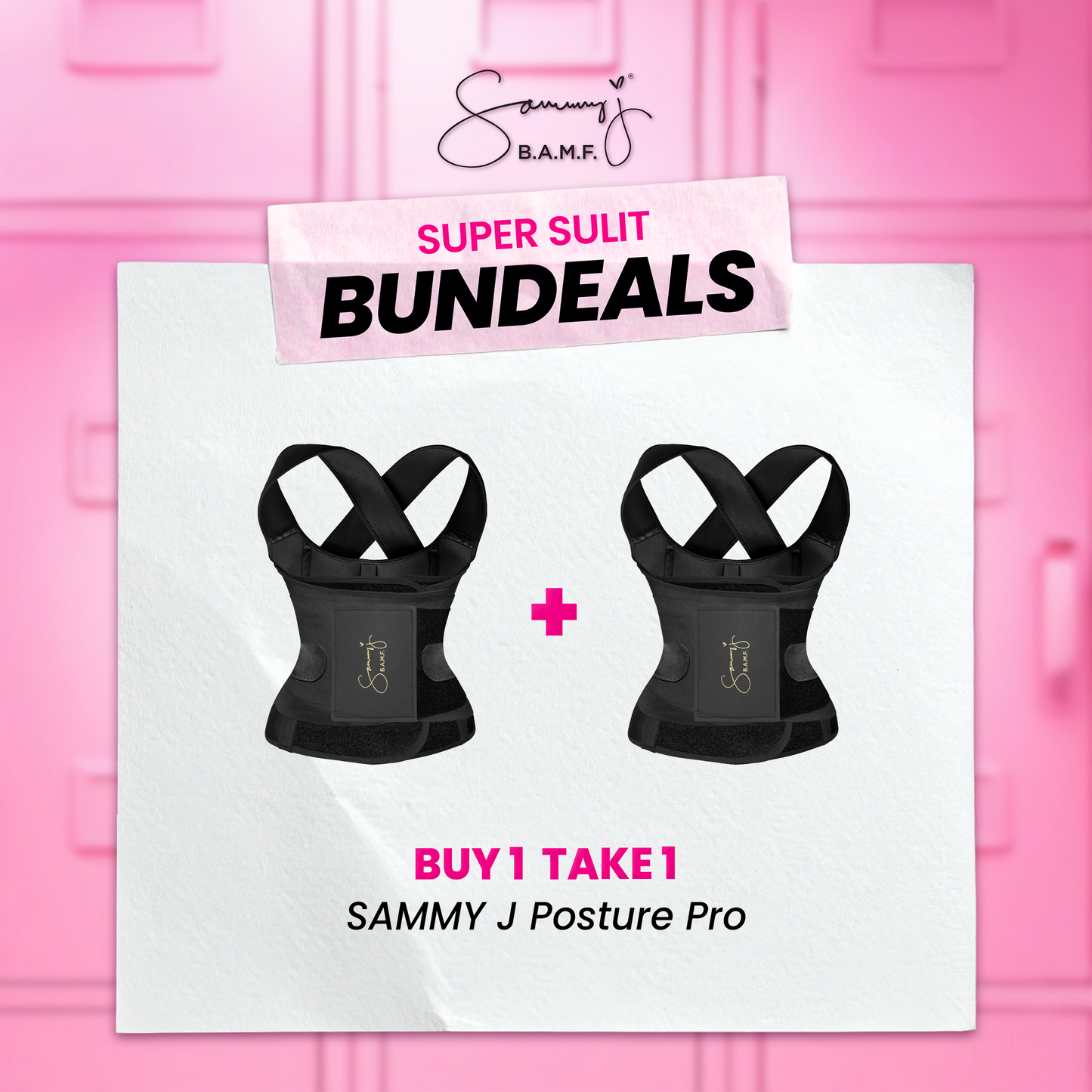 BUY 1 TAKE 1 SAMMY J POSTURE PRO BELT