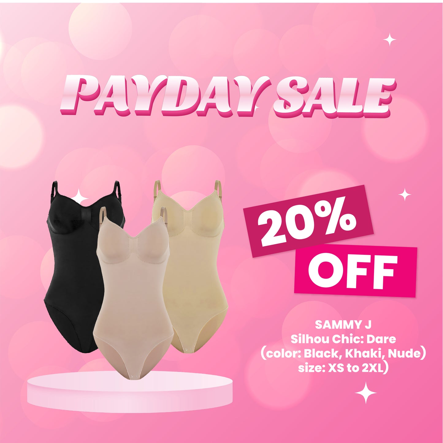 Sammy J Body Suit: DARE (Extra Small - 2 Extra Large)