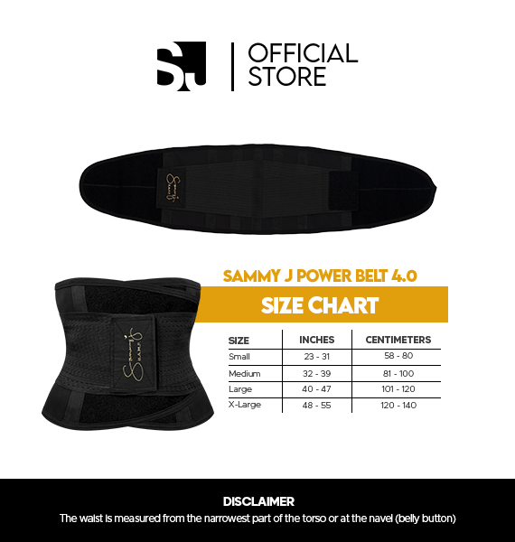 Sammy J Power Belt 4.0 (Available in 4 Sizes Small-Extra Large)