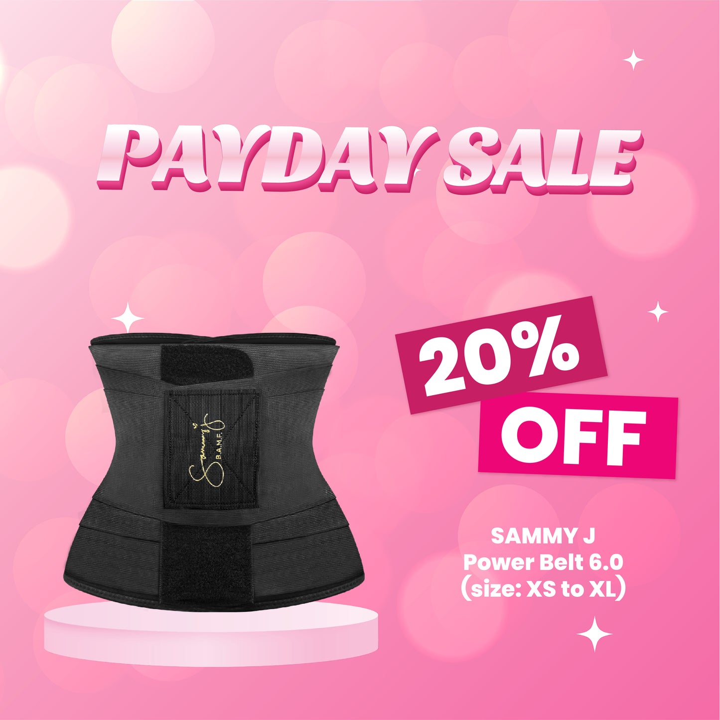 Sammy J Powerbelt 6.0 (Extra Small - Extra Large)