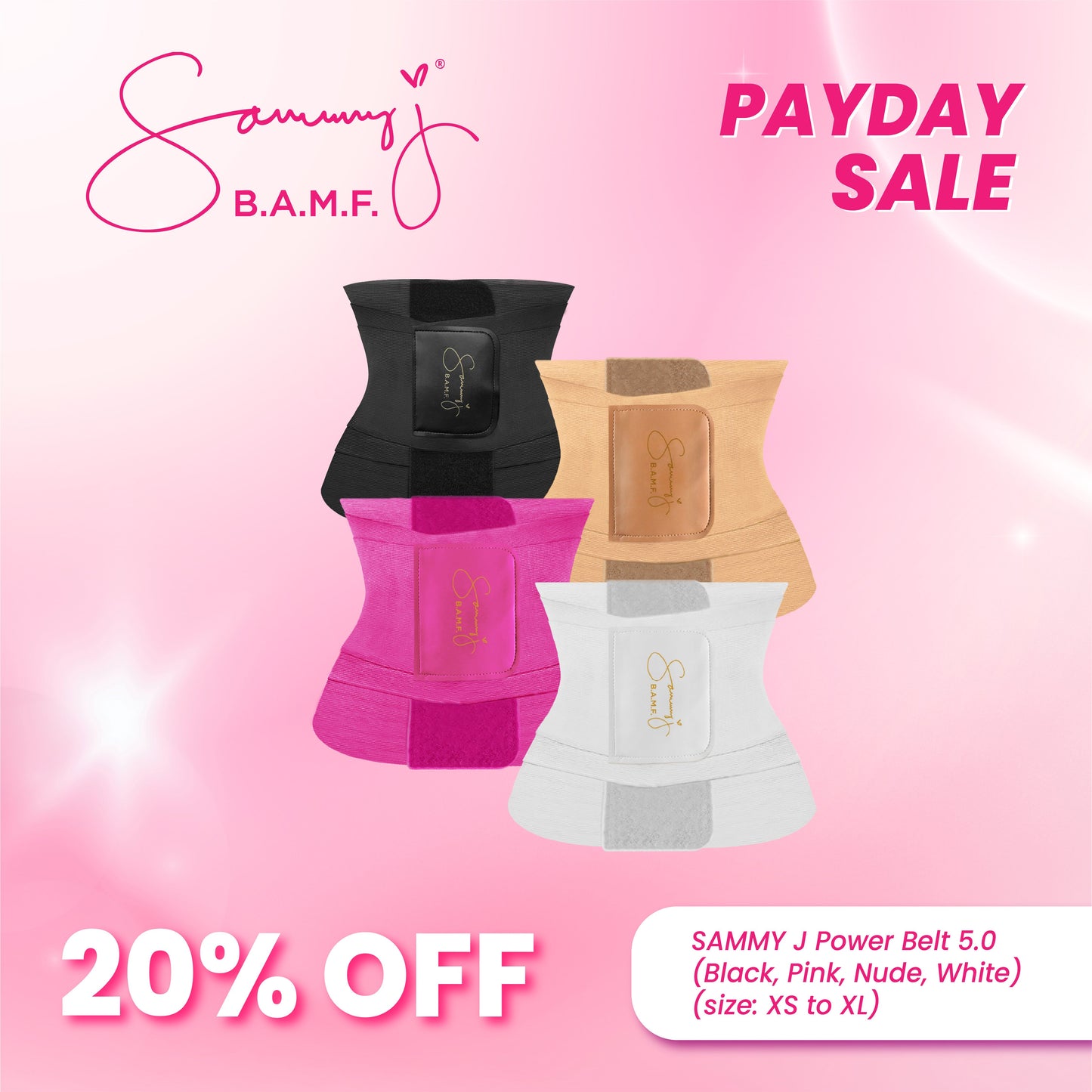 Sammy J Powerbelt 5.0 (Extra Small - Extra Large)