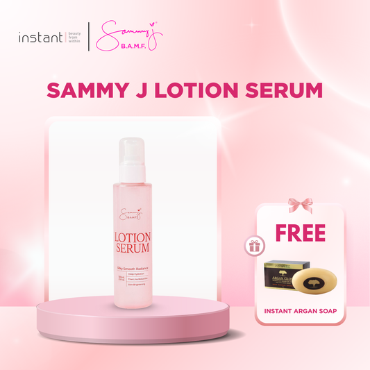 Buy Sammy J Lotion Serum get a FREE Instant Argan Soap
