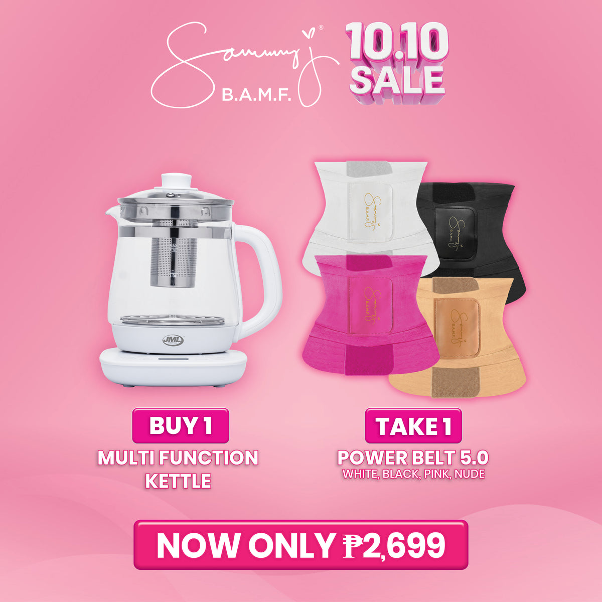 BUY MULTI FUNCTION KETTLE AND GET A FREE SAMMYJ POWERBELT V5.0