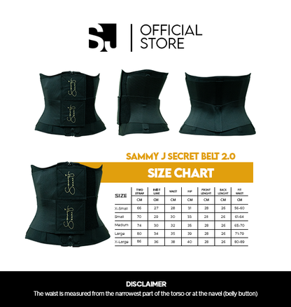 SAMMY J - SECRET BELT VERSION 2.0 (Extra Small - XL)