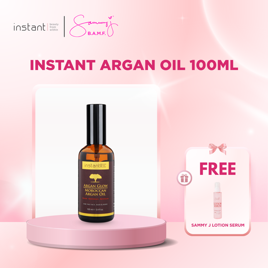 Buy Instant Argan Oil 100ml  get a FREE Sammy J Lotion Serum