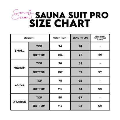SAMMY J SAUNA SUIT PRO V2 (SMALL - XL)