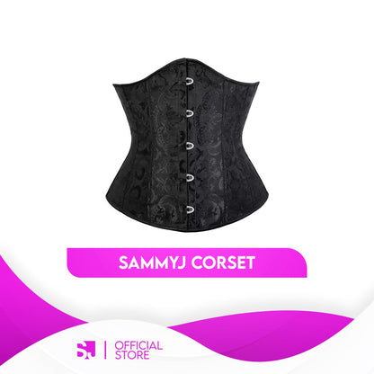 SAMMY J BLACK BROCADE CORSET
