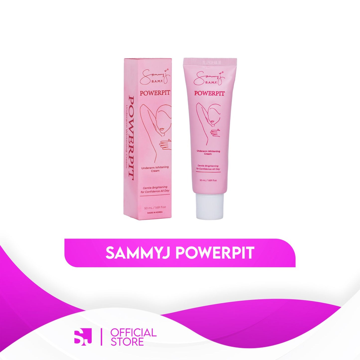 SAMMY J POWERPIT UNDERARM WHITENING CREAM 50ml