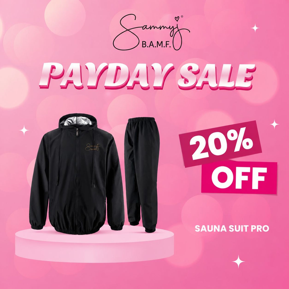 SAMMY J SAUNA SUIT PRO V2 (SMALL - XL)